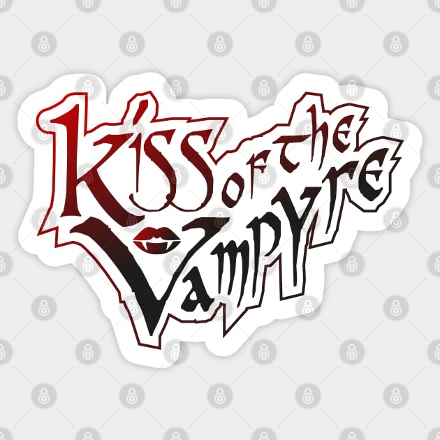 Kiss of the Vampyre Sticker by Jokertoons